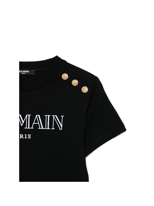 T-shirt, bambina, logata. BALMAIN | BW8A21 Z0116930OR